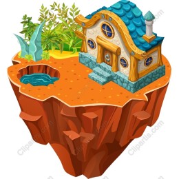 Charming Floating Island House