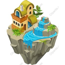 Whimsical Cliffside House