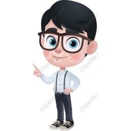 Friendly Young Male Cartoon Character