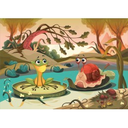 Charming Frog and Snail