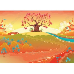Majestic Tree in Vibrant Landscape