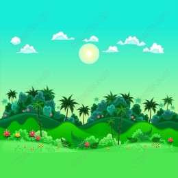 Vibrant Tropical Landscape