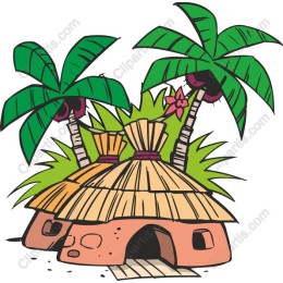 Tropical Island Hut