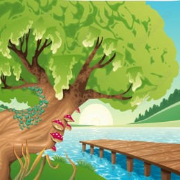 Enchanted Lakeside Tree