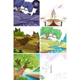 Enchanted Landscape Cliparts Bundle