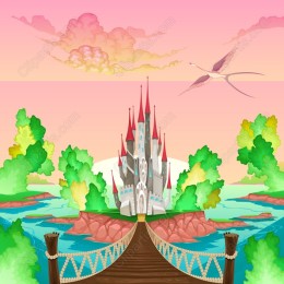 Fairy Tale Castle at Dusk