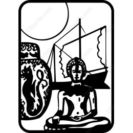Tranquil Buddha & Cultural Vessel