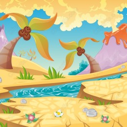Tropical Paradise Landscape