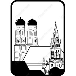 Munich Skyline - St. Peter's Church & New Town Hall