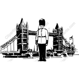 London Guard with Tower Bridge