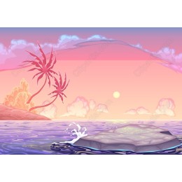 Tropical Sunset Serenity