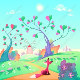 Enchanting Whimsical Fox