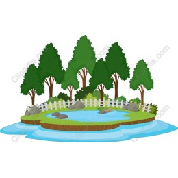 Serene Nature Pond
