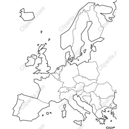 Minimalist Europe Map
