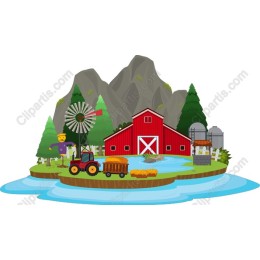 Charming Farm Scene