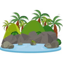 Tropical Paradise Landscape