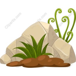 Natural Rock and Greenery