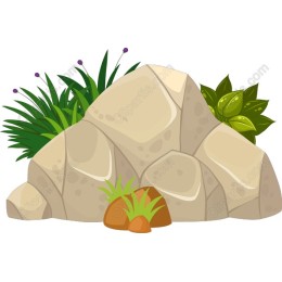 Rocky Landscape with Lush Greenery