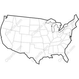 Minimalist USA Maps