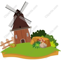 Charming Countryside Windmill