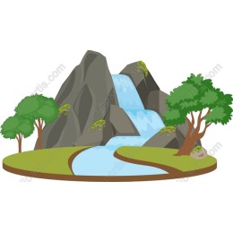 Cascading Waterfall