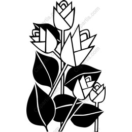Elegant Rose in Black and White