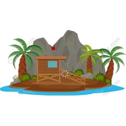 Tropical Lifeguard Station