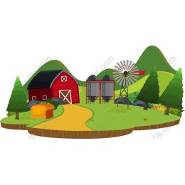 Charming Farm Scene