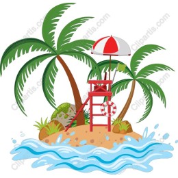 Tropical Lifeguard Station