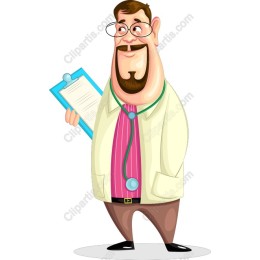 Friendly Cartoon Doctor