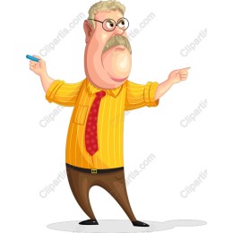 Humorous Cartoon Teacher