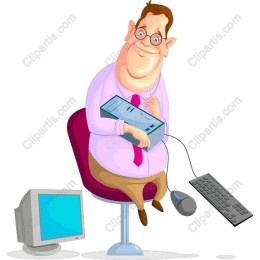 Cheerful Office Worker