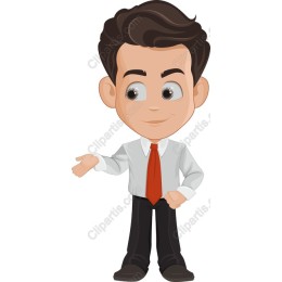 Charming Cartoon Businessman