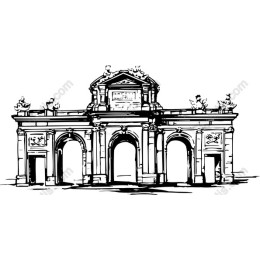 Architectural Landmark - Black & White Art