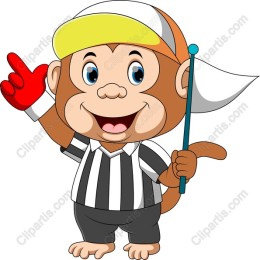 Cheerful Monkey Referee