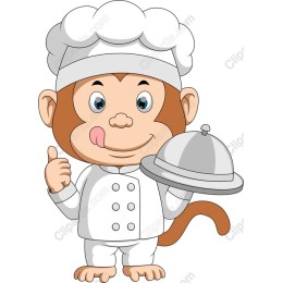 Cheerful Monkey Chef