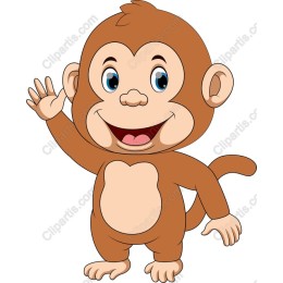 Charming Cartoon Monkey