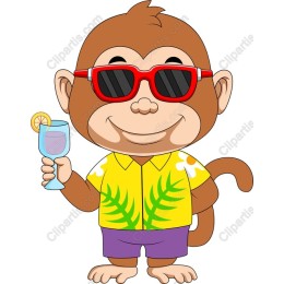 Cheerful Tropical Monkey