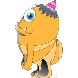 Whimsical Yellow Party Creature