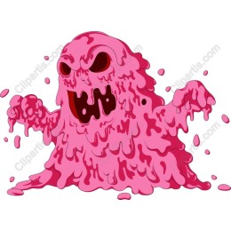 Whimsical Pink Goo Monster