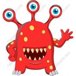 Triple-Eyed Red Monster