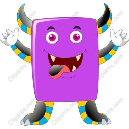 Cheerful Purple Monster