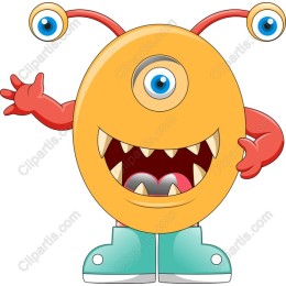 Whimsical Cartoon Monster