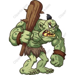 Fierce Cartoon Orc