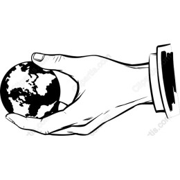 Hand Holding Globe