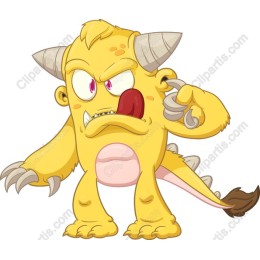 Whimsical Yellow Monster