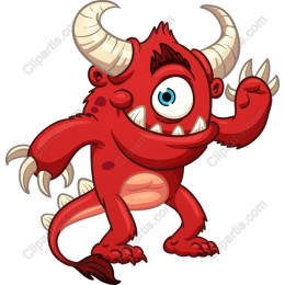 Cheerful Red Monster