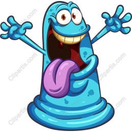 Playful Blue Monster