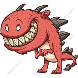 Playful Red Monster