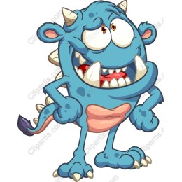 Playful Cartoon Monster